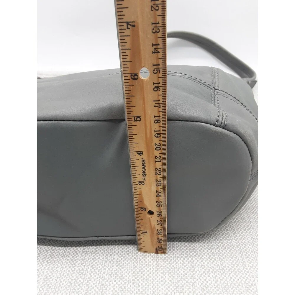 The Sak Gray Hobo Bag Leather Shoulder Handbag